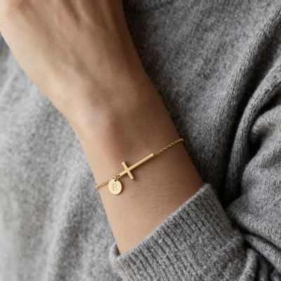 "Cruz" initialarmbånd